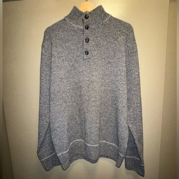 Daniele Blasi Italian button up quarter gray sweater - Picture 1 of 4
